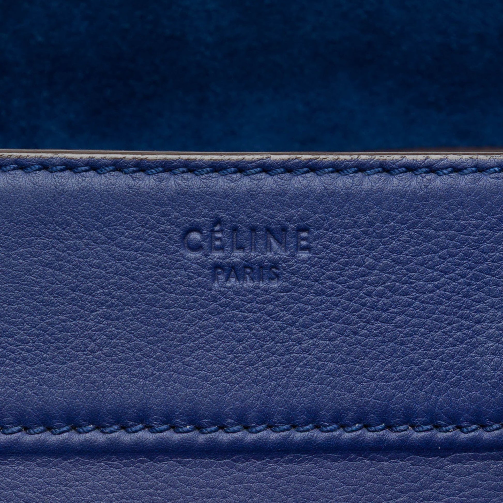 Céline Phantom Luggage Medium Pelle Blu Navy – 2013 - Etoilux