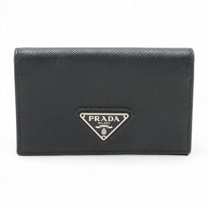 Prada – Porta Carte in Pelle Saffiano Nero - Etoilux