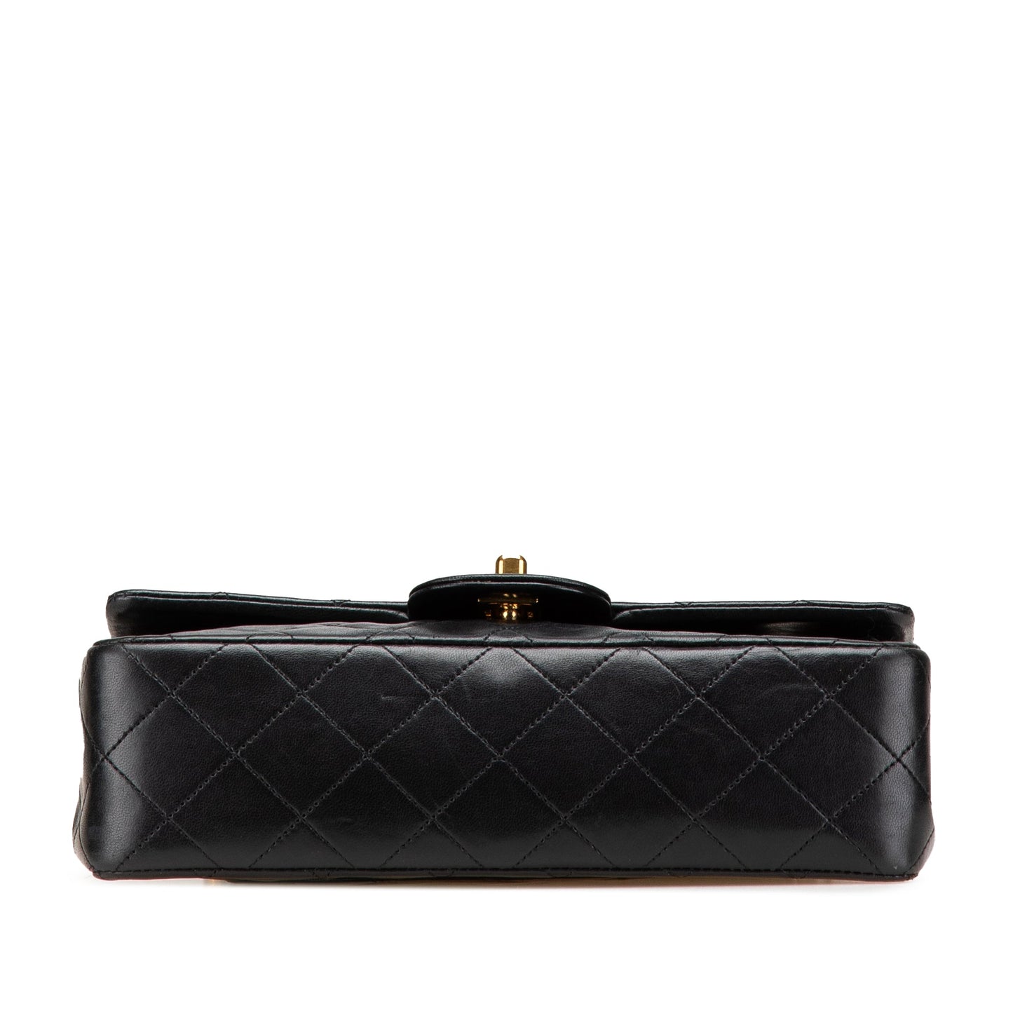 Chanel – Classic Flap Small Double Flap in Pelle di Agnello Nera - Etoilux