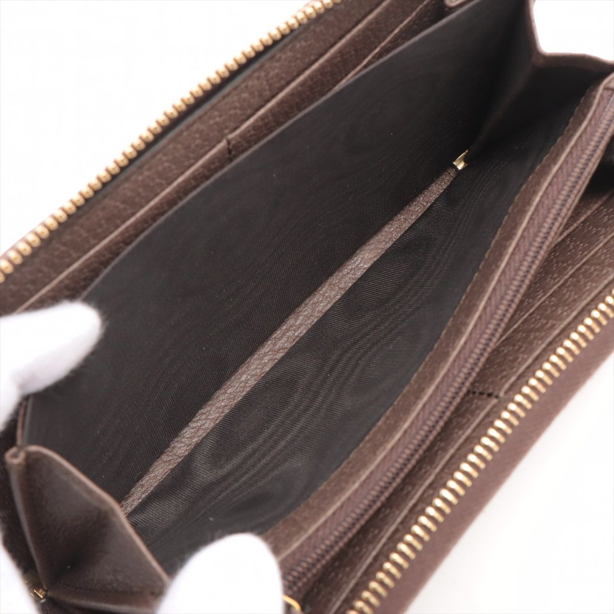 Gucci – Ophidia GG Supreme Zip Around Wallet – Brown/Green/Red - Etoilux