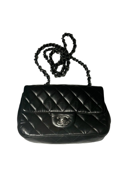 Chanel Classic Single Flap – Pelle trapuntata nera - Etoilux