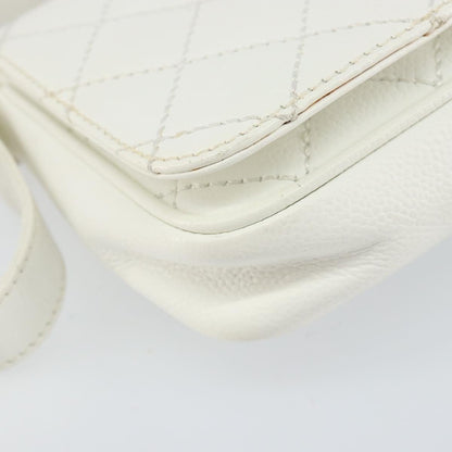 Chanel Timeless CC Shoulder Bag Pelle di Vitello Trapuntata Bianca – 29 cm - Etoilux