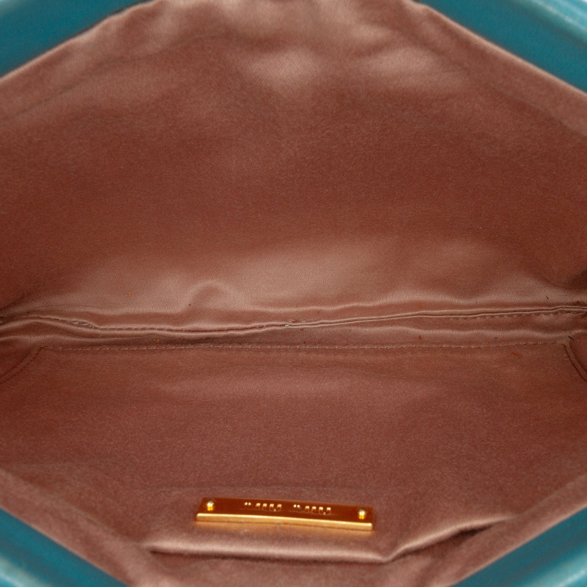 Miu Miu Matelassé Shoulder Bag – Pelle di Agnello Trapuntata – Blu - Etoilux