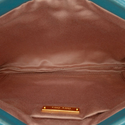 Miu Miu Matelassé Shoulder Bag – Pelle di Agnello Trapuntata – Blu - Etoilux