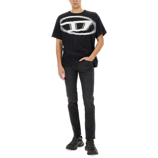 Diesel - T - SHIRT CON MAXI OVALE D - Etoilux