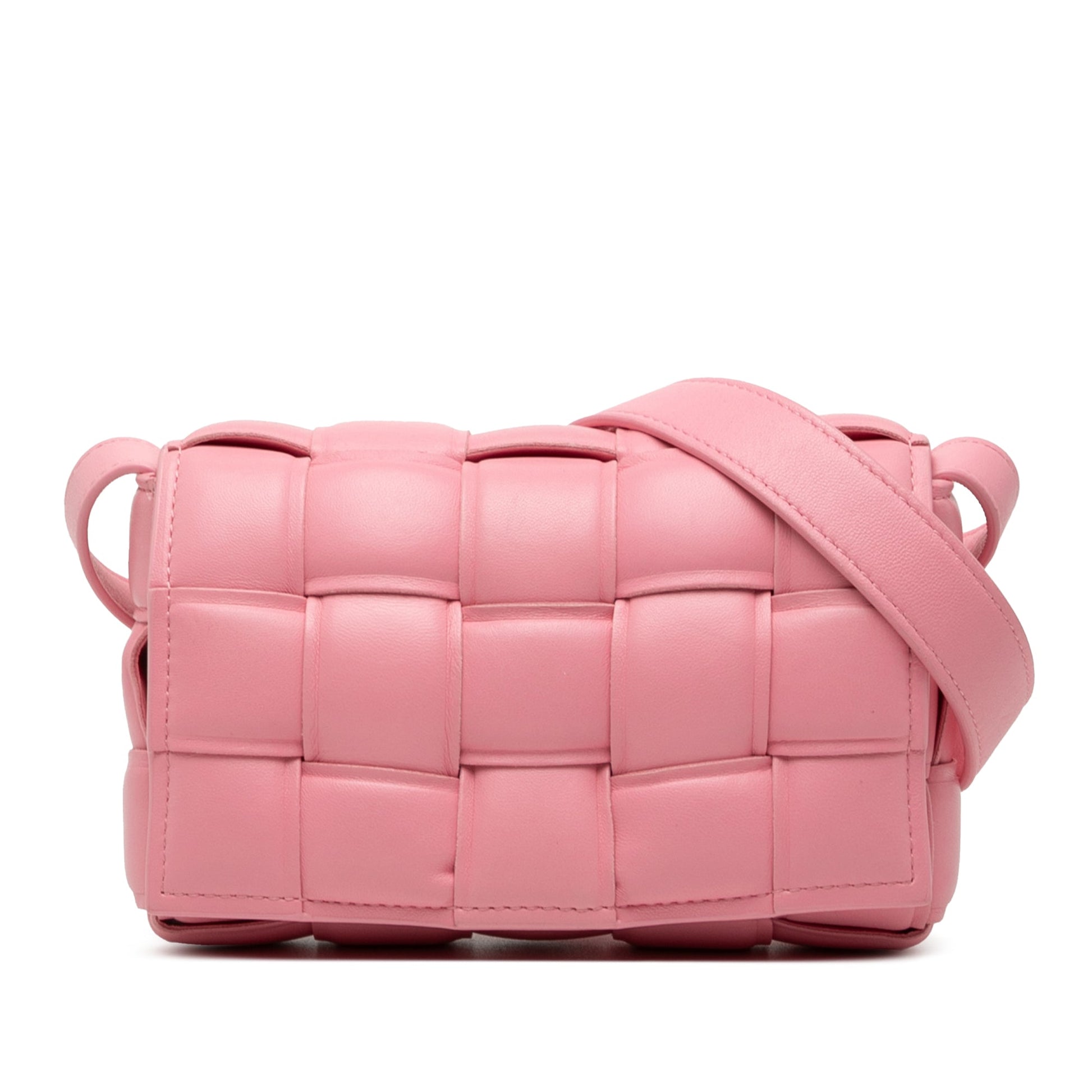 Bottega Veneta Padded Cassette Small Pelle Nappa Rosa – 18 cm - Etoilux
