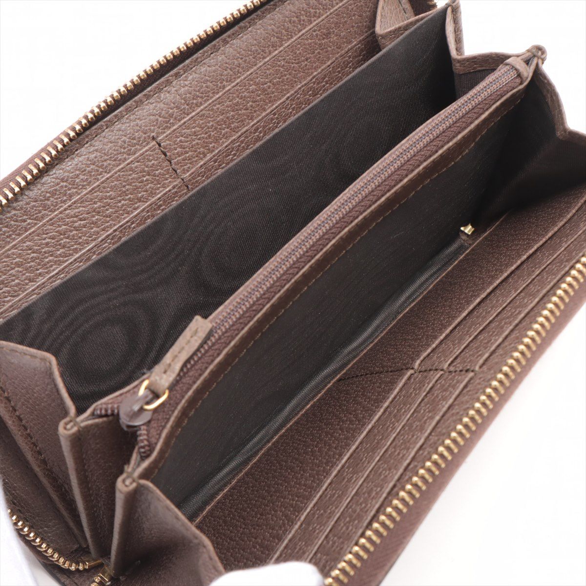 Gucci – Ophidia GG Supreme Zip Around Wallet – Brown/Green/Red - Etoilux