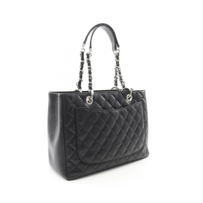 Chanel Grand Shopping Tote (GST) – Pelle Caviar Nera e Hardware Argento - Etoilux