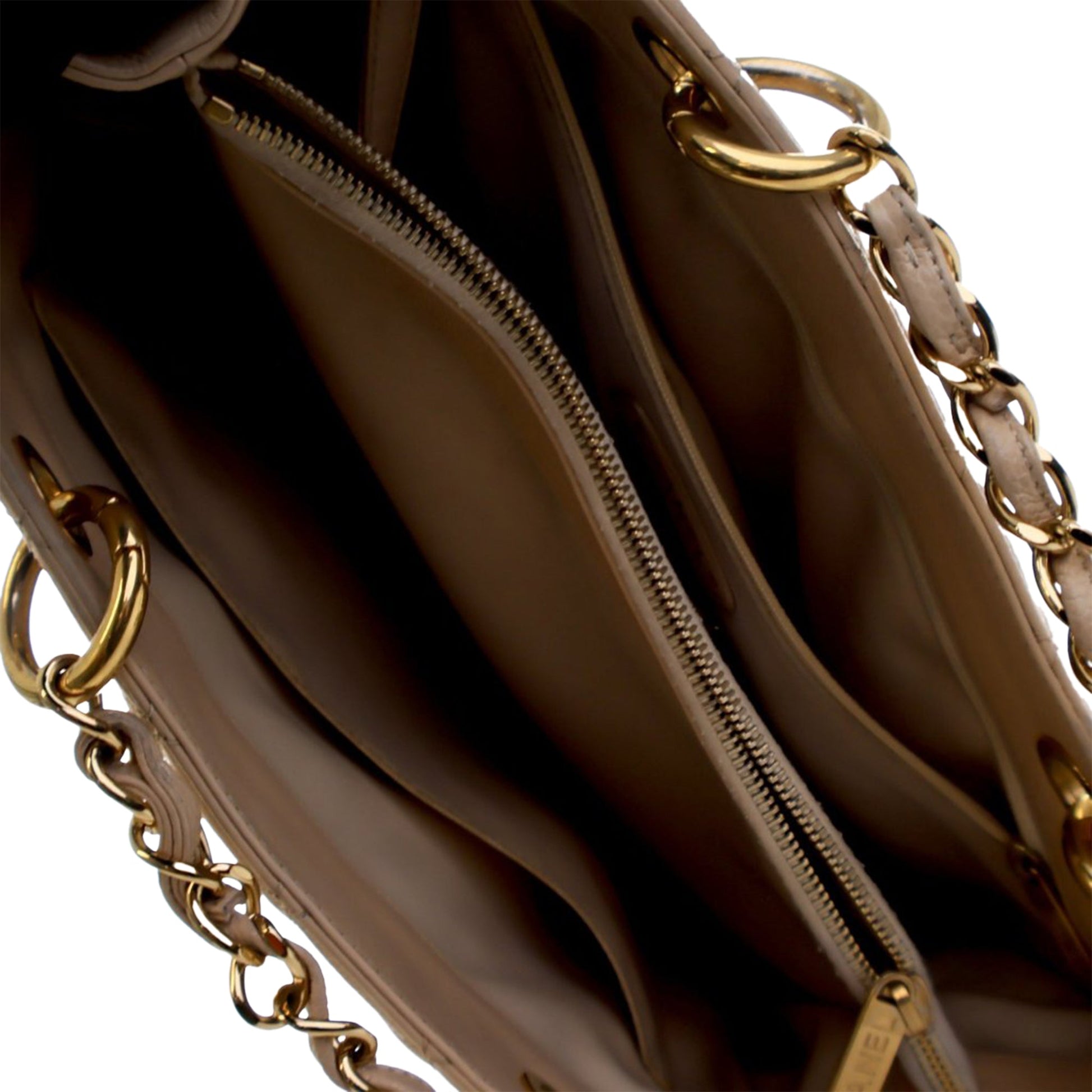 Chanel Grand Shopping Tote Caviar Beige 2011 – Size Medium - Etoilux