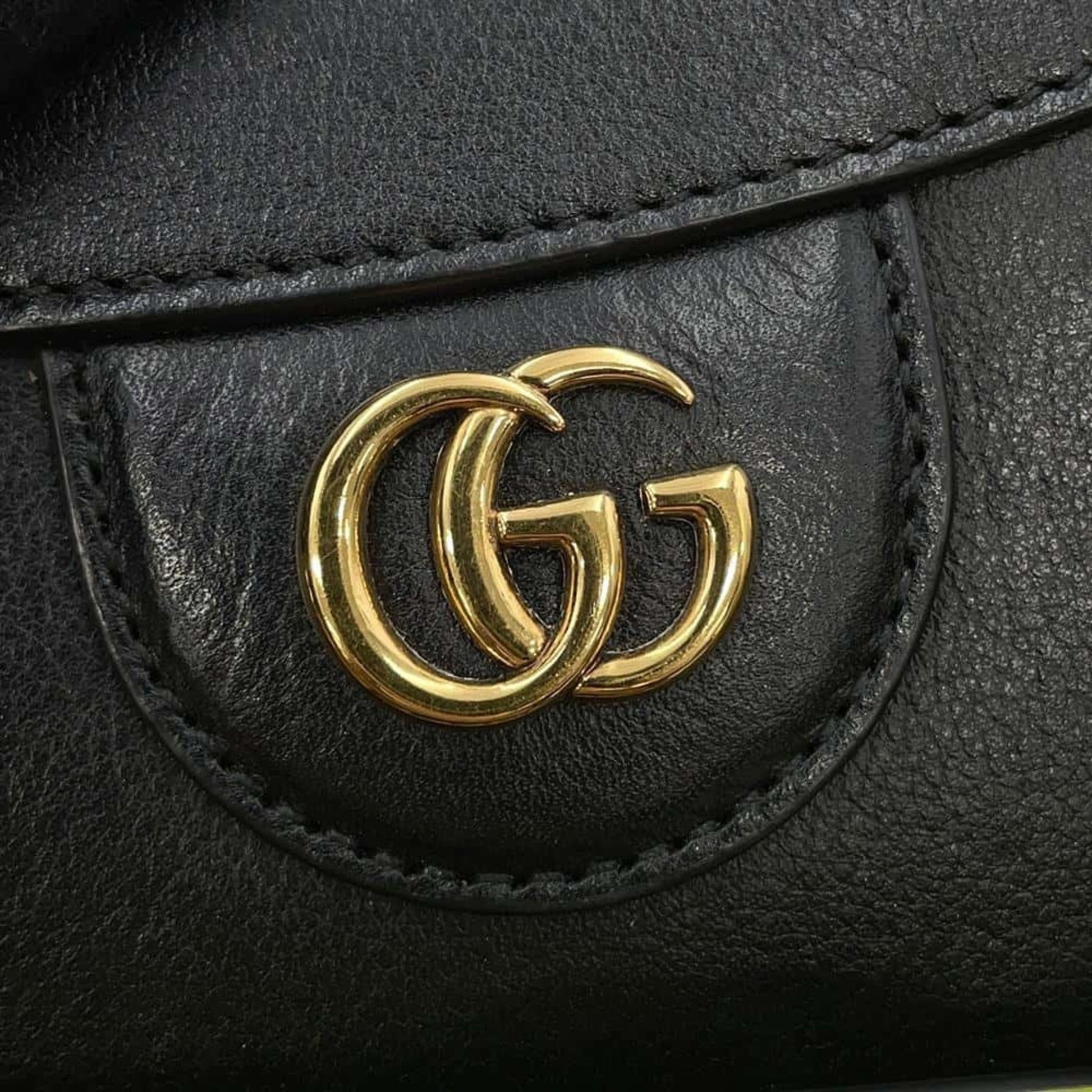 Gucci Diana Medium Tote Bag in pelle nera con manico in bamboo - Etoilux