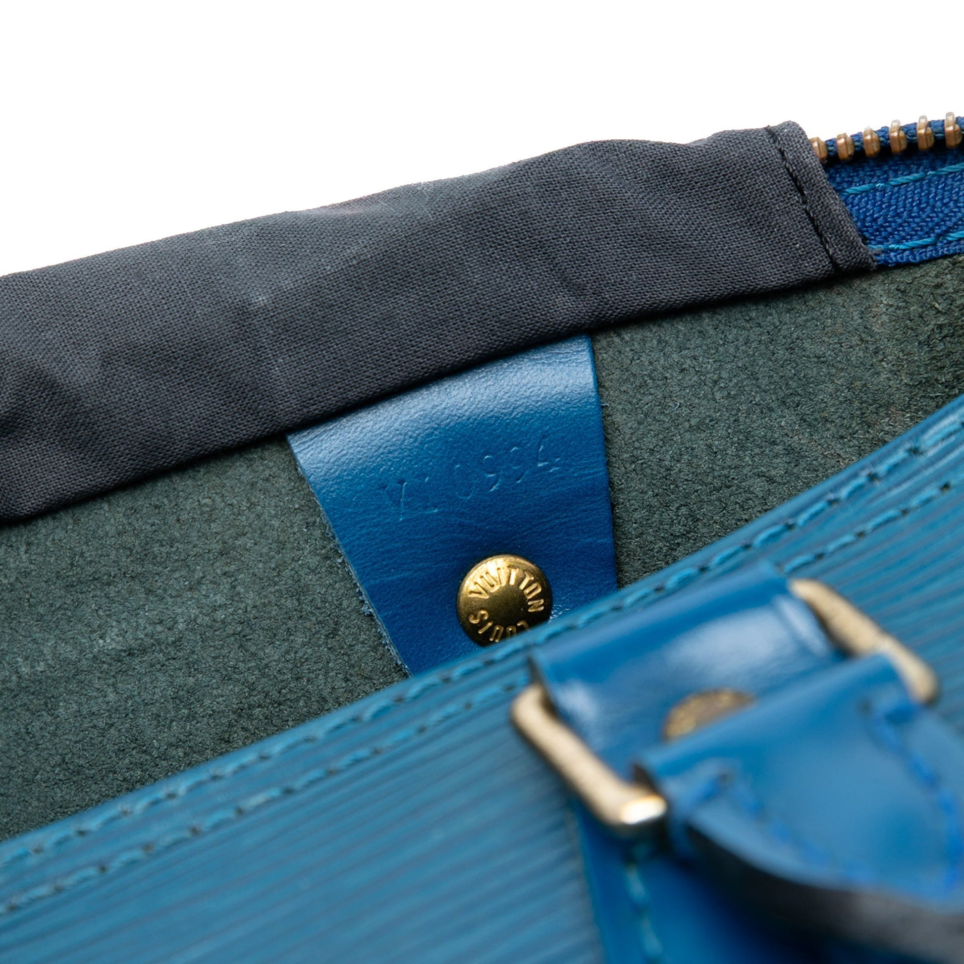 Louis Vuitton Speedy 25 Epi – Pelle Epi Blu Toledo | Vintage 1994 | Made in France - Etoilux