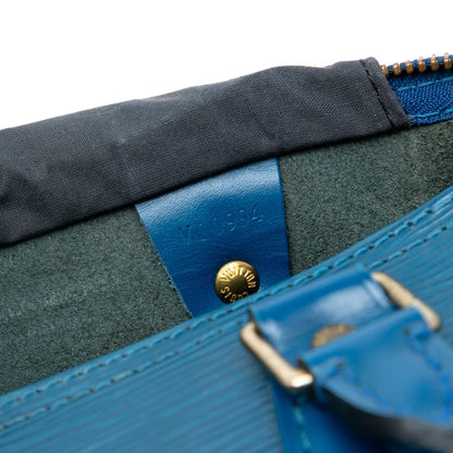 Louis Vuitton Speedy 25 Epi – Pelle Epi Blu Toledo | Vintage 1994 | Made in France - Etoilux