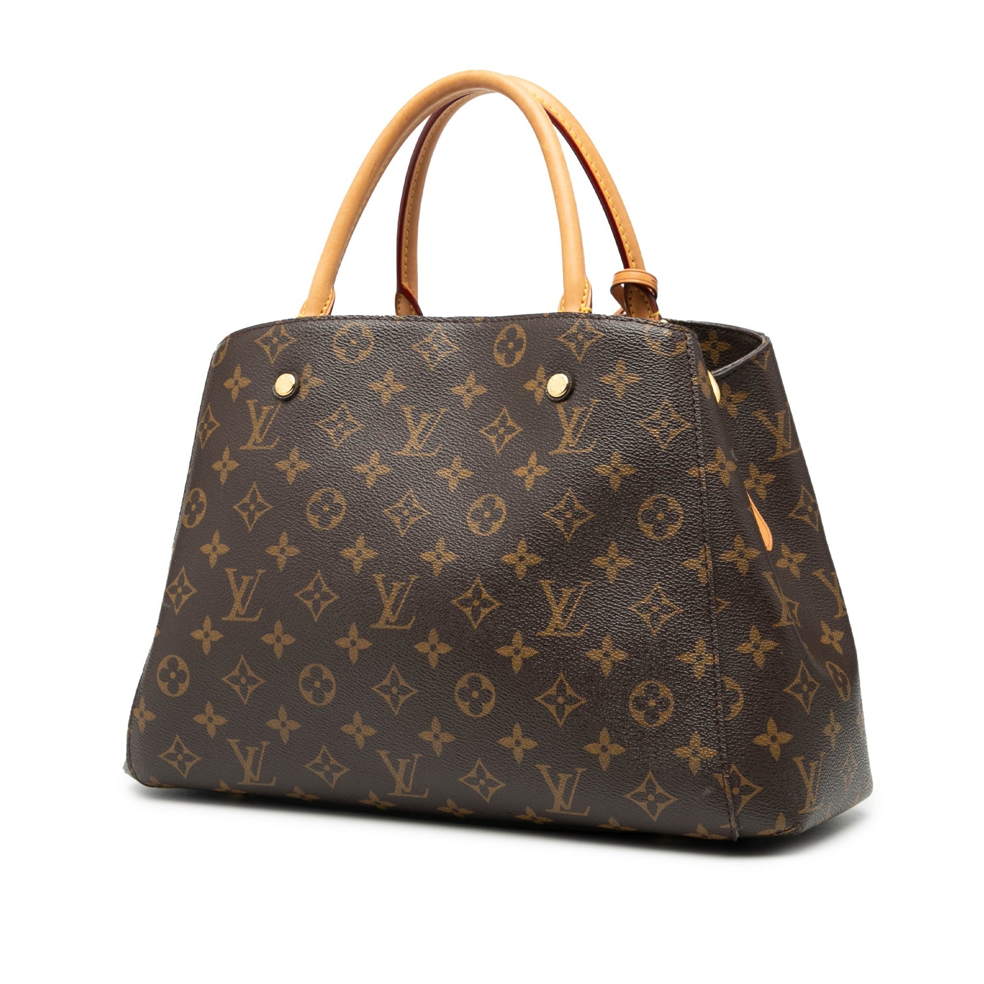 Louis Vuitton Montaigne MM Tela Monogram e Pelle Vachetta 2014 – 35 cm - Etoilux