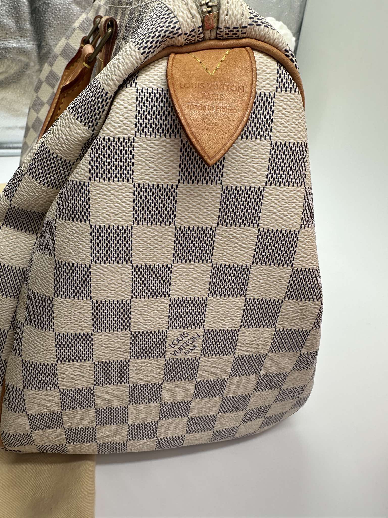 Louis Vuitton Speedy 35 Damier Azur – Made in France - Etoilux