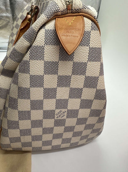 Louis Vuitton Speedy 35 Damier Azur – Made in France - Etoilux