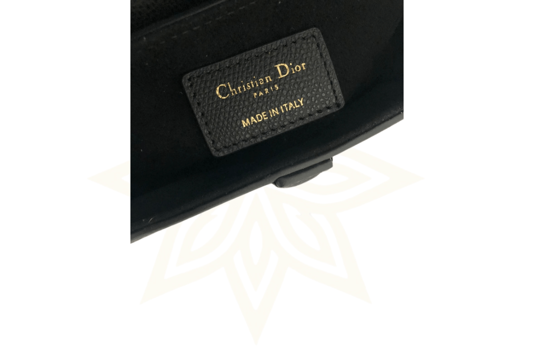 DIOR Saddle Bag in Pelle Nera – Full Set con Scontrino Originale - Etoilux