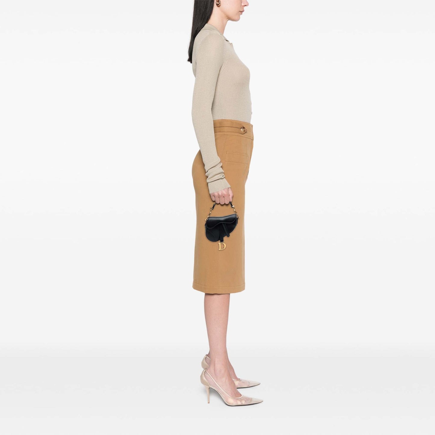 Dior Saddle Micro in Pelle di Capra Nera – 2021 - Etoilux