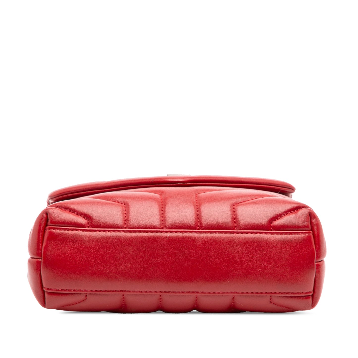 Saint Laurent – Loulou Small in Pelle Matelassé Rossa – 2018 - Etoilux