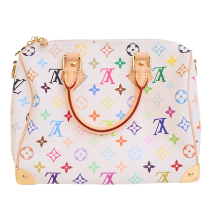 Louis Vuitton x Takashi Murakami Speedy Bandoulière 25 – Monogram Multicolore Bianco - Etoilux
