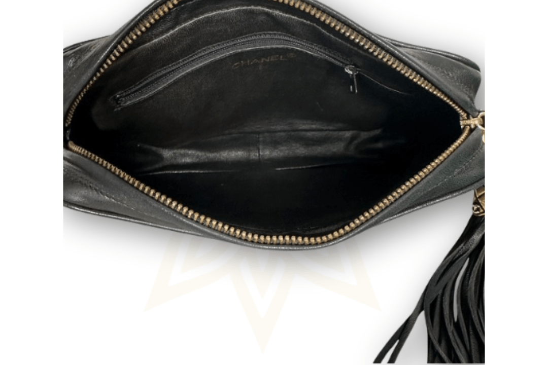 Chanel Camera Bag in pelle nera trapuntata – Vintage anni ‘80/’90 - Etoilux