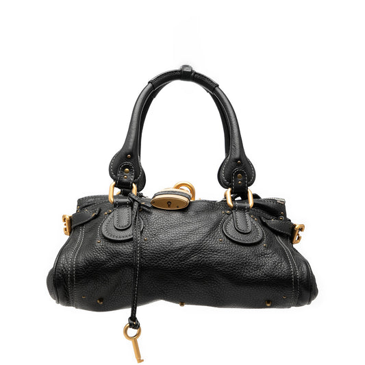 Chloé Paddington Pelle Nera 2011 | Lucchetto e Chiave Originali – Etoilux