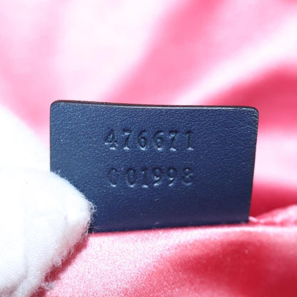 Gucci Zaino GG Marmont Pearly Small Denim Matelassé Blu – 24 cm - Etoilux