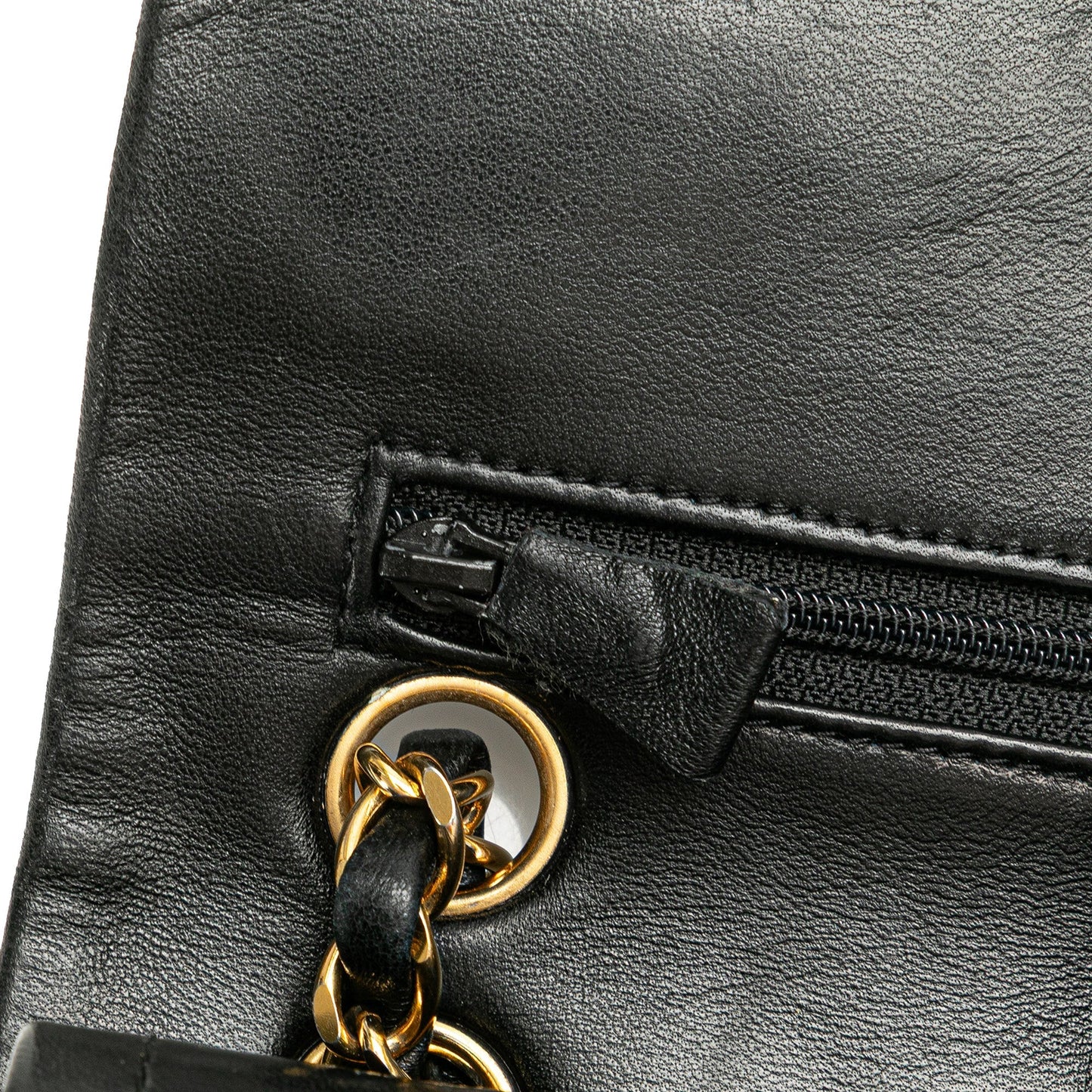 Chanel – Classic Flap Small Double Flap in Pelle di Agnello Nera - Etoilux