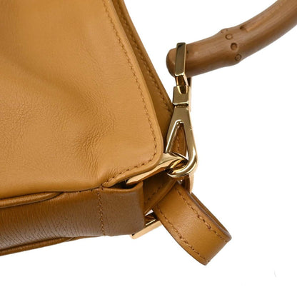 Gucci Diana Bamboo Bag Pelle Tan Hardware Oro – 29 cm - Etoilux