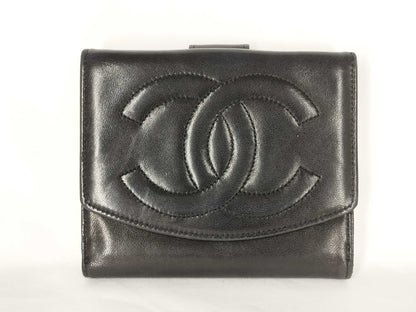 Chanel Portafoglio Timeless CC Pelle Agnello Nera Vintage | Etoilux
