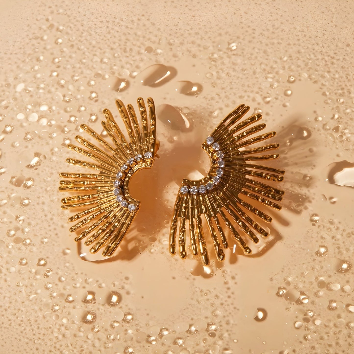 BEHI INDIGAMOND EARRINGS - Etoilux