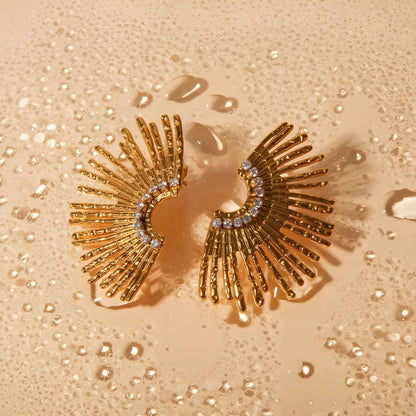 BEHI INDIGAMOND EARRINGS - Etoilux