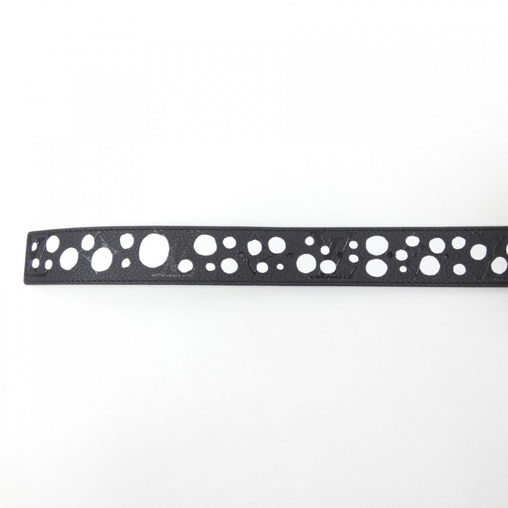 Louis Vuitton x Yayoi Kusama Cintura in pelle – Nero con pois bianchi - Etoilux