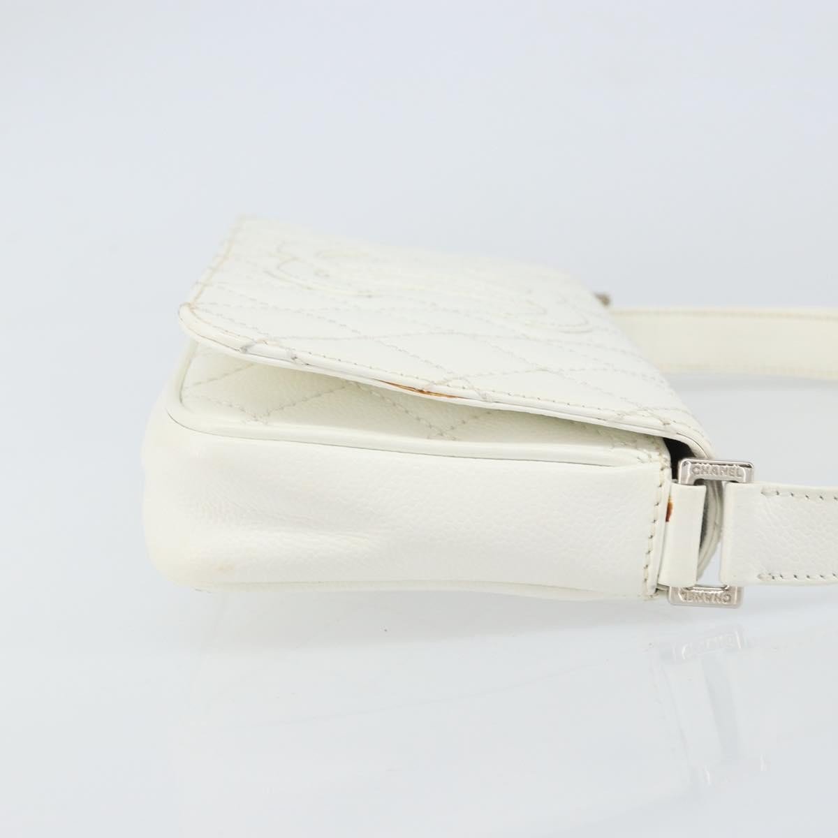 Chanel Timeless CC Shoulder Bag Pelle di Vitello Trapuntata Bianca – 29 cm - Etoilux