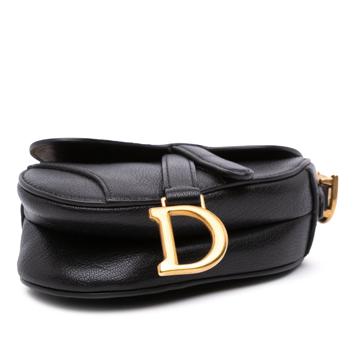Dior Saddle Bag in Pelle di Capra Nera – Mini Size (2021) - Etoilux