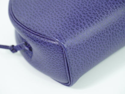 Christian Dior Vintage Zip Pochette in Pelle Blu - Etoilux