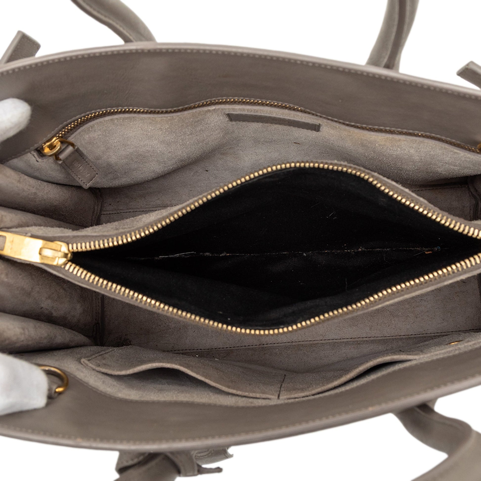Saint Laurent – Sac De Jour Piccola in pelle di vitello marrone - Etoilux