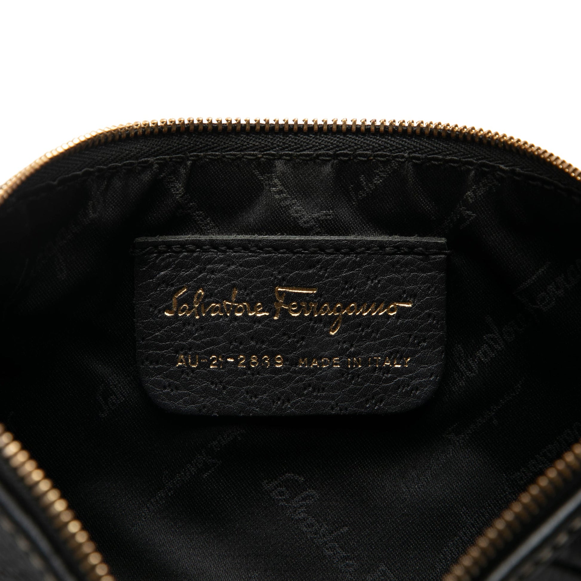 Salvatore Ferragamo – Borsa a tracolla Gancini in pelle nera - Etoilux