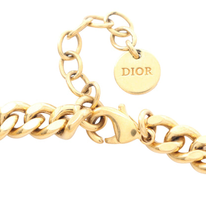 Dior – Bracciale Dior Revolution in metallo dorato con strass – Misura 18 cm - Etoilux