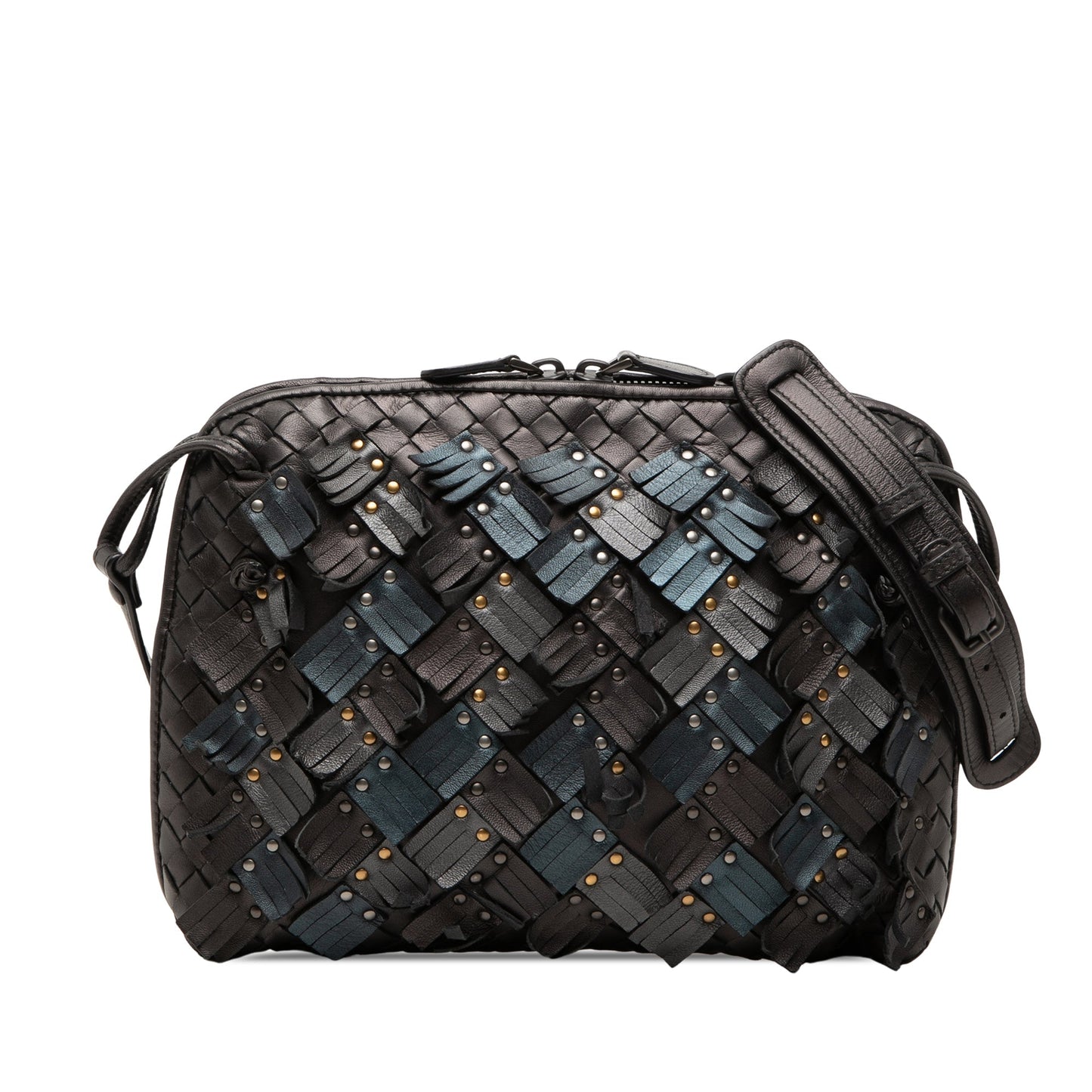 Bottega Veneta Nodini Frange e Borchie Nappa Nera | Etoilux Vintage
