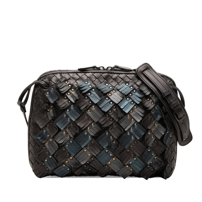 Bottega Veneta Nodini Frange e Borchie Nappa Nera | Etoilux Vintage