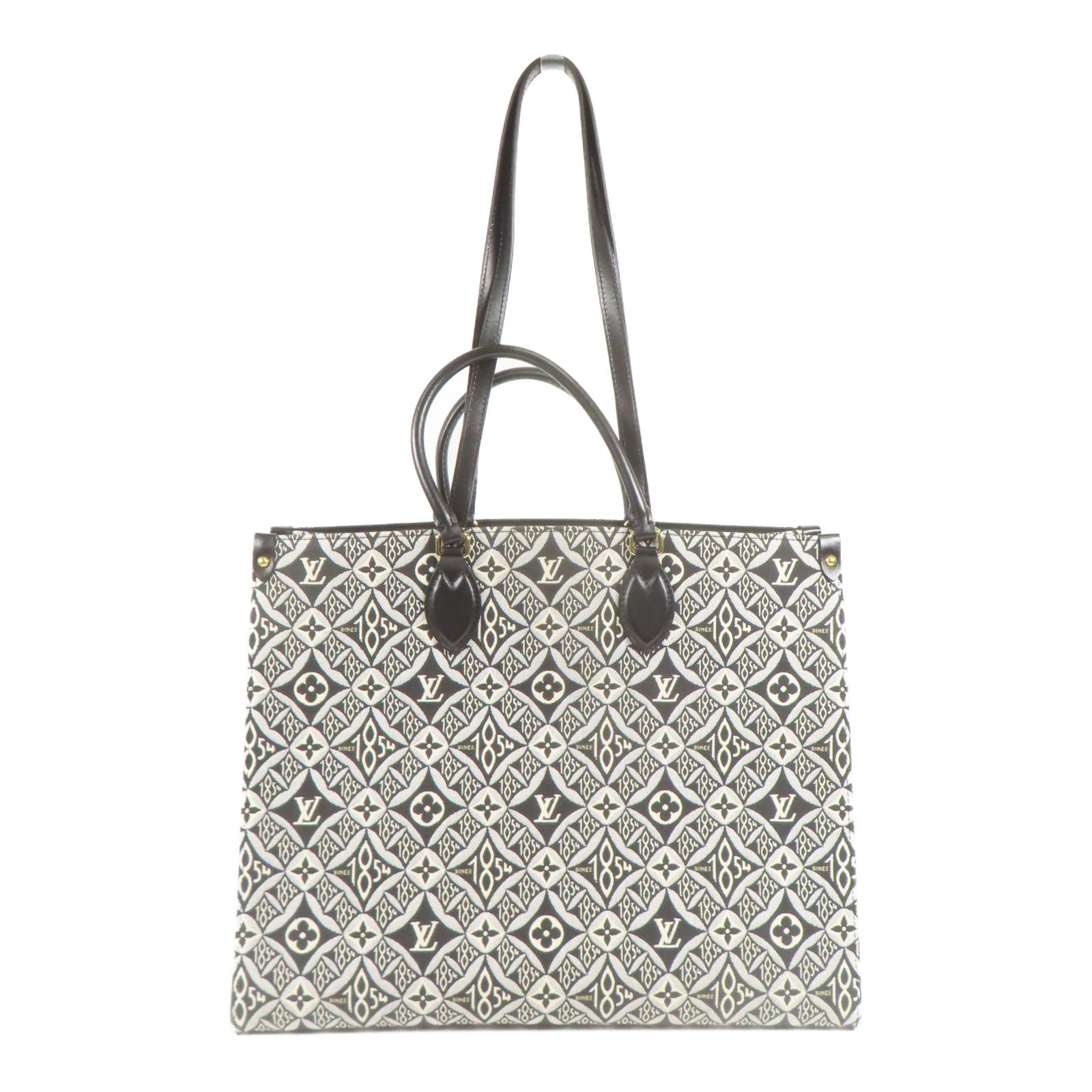 Louis Vuitton OnTheGo GM – Monogram Jacquard Since 1854 Noir/Blanc – 41 cm - Etoilux
