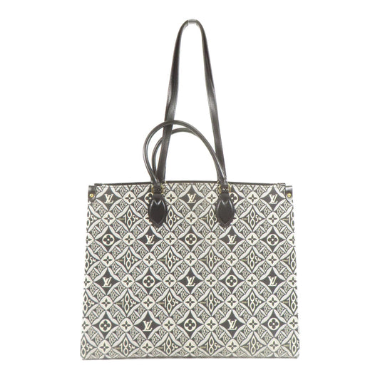Louis Vuitton OnTheGo GM – Monogram Jacquard Since 1854 Noir/Blanc – 41 cm - Etoilux