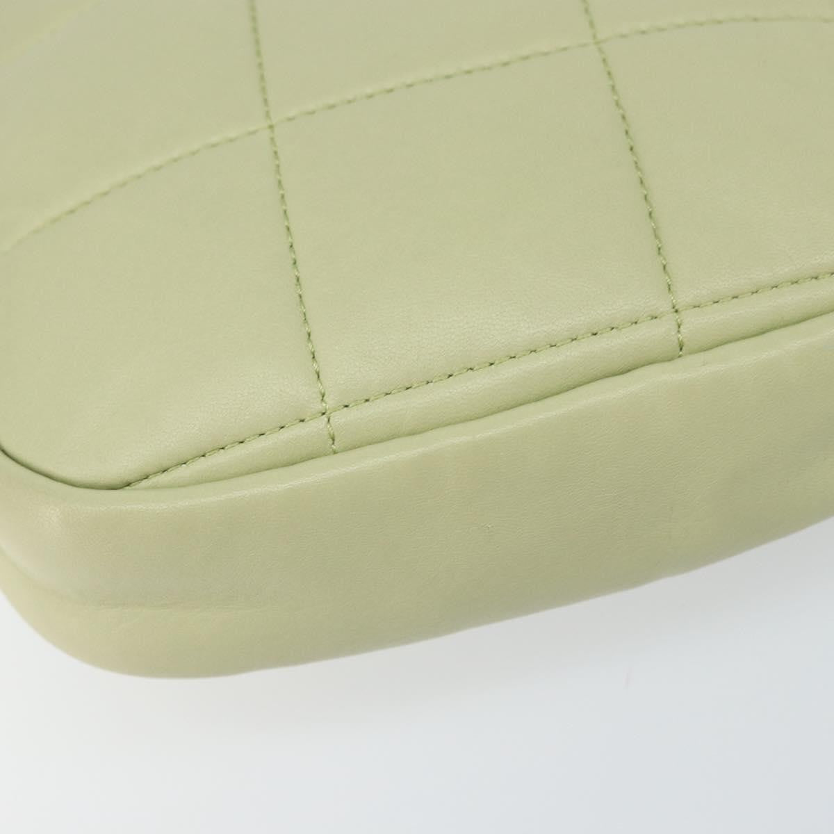 Chanel Diamond Mini Bag Pelle di Agnello Verde Menta – 18 cm - Etoilux