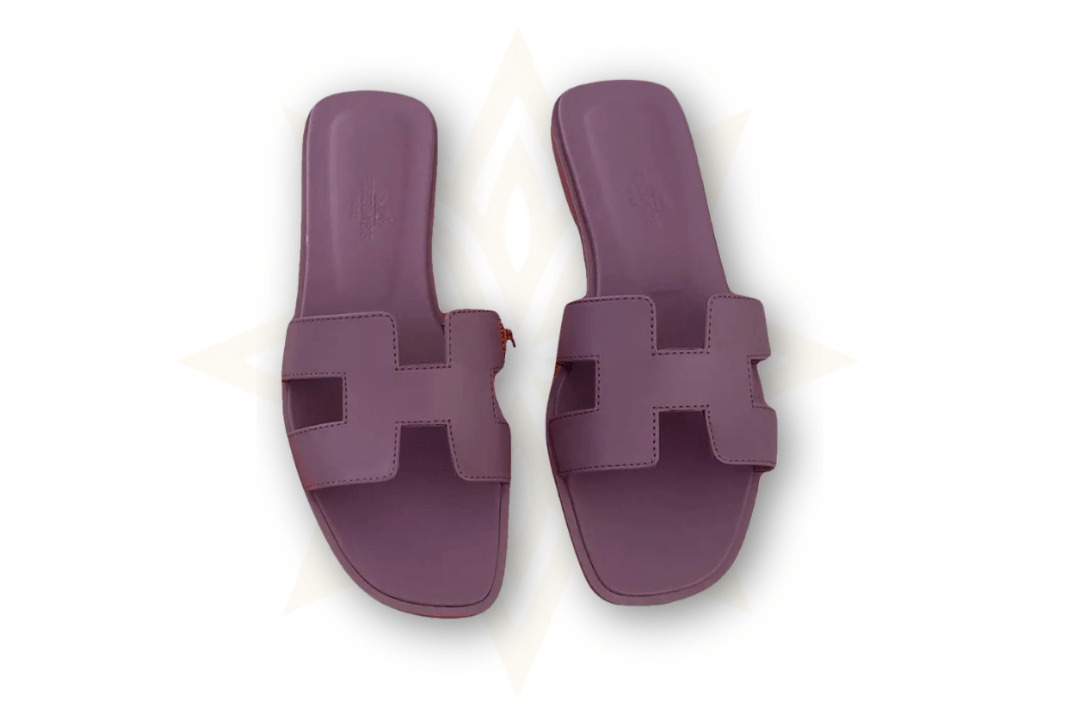 Hermès – Sandali Oran in pelle viola – Donna - Etoilux