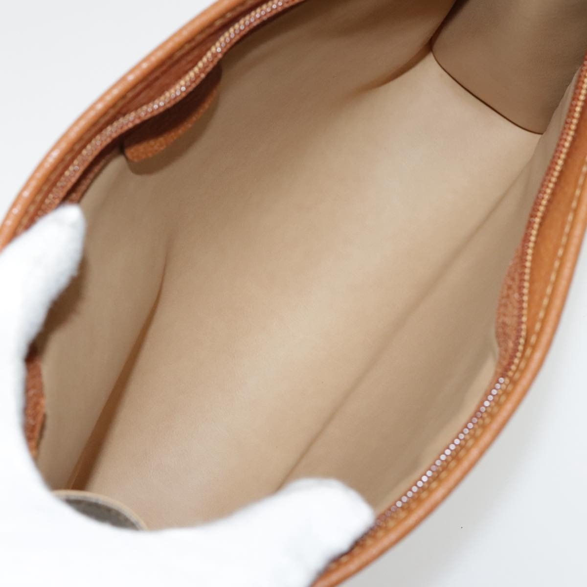 Gucci – Micro GG Canvas Clutch Bag – Beige & Cuoio – Vintage Iconica - Etoilux