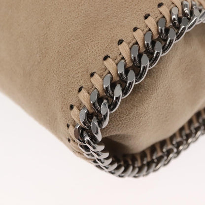 Stella McCartney Falabella Fold-Over Beige – Catena Canna di Fucile · 24 cm - Etoilux