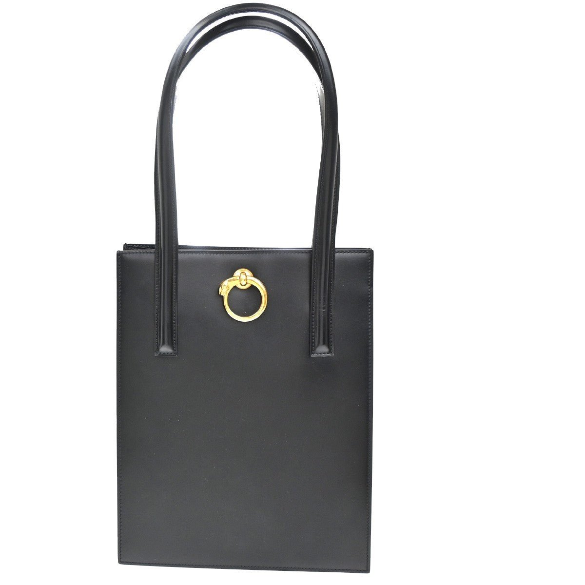 Cartier Panthère Tote Pelle Box Nera Vintage Hardware Oro – Etoilux