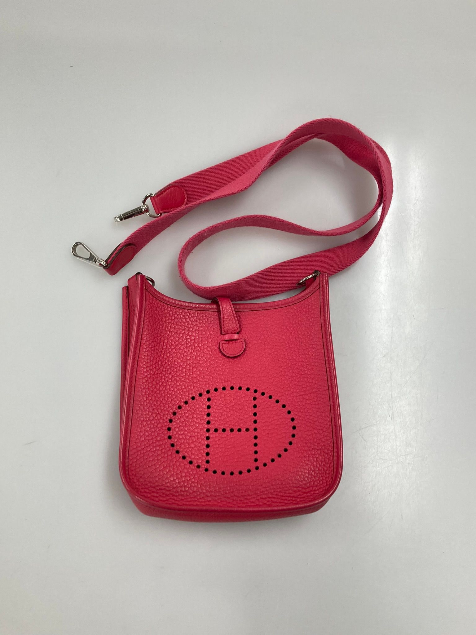 Hermès Evelyne TPM – Pelle Togo Rosa – A Stamp - Etoilux