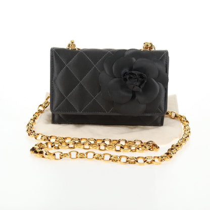 Chanel Mini Flap Bag Vintage Camellia Raso Nero – 15 cm - Etoilux