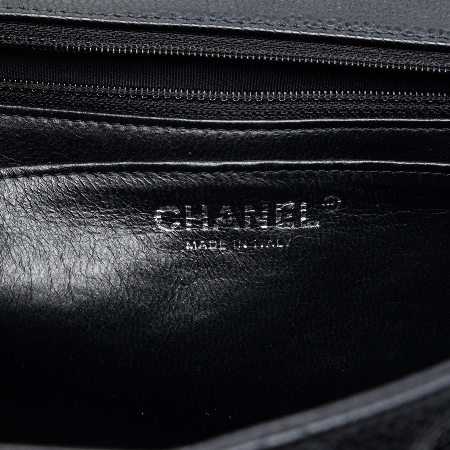 Chanel Classic Flap Jumbo Pelle Caviar Nera 2009 - 2010 – 30 cm - Etoilux
